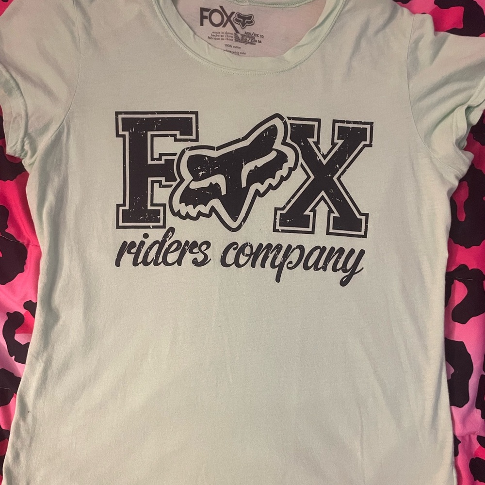 Fox Mint Green Riders Company Tee